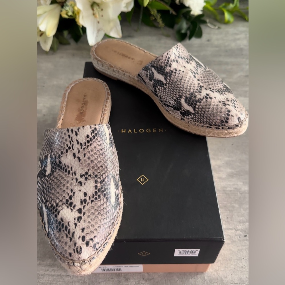 Halogen Hablanca slip on faux snake